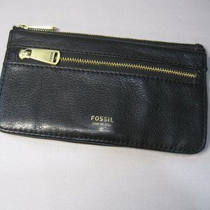 Fossil Issue No 1954 Black Leather Wallet